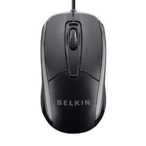 F5M010QBLK BELKIN Wired Ergonomic USB Mouse Blk