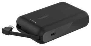 10K INTEGRATED USB-C CBLE POWBNK BLK thumbnail