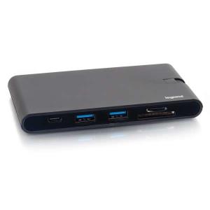 26916 C2G USB C DOCK WITH HDMI, VGA, ETHERNET USB, SD & POWER DELIVERY UP TO 100W