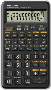 SH-EL501TBWH SHARP EL501 12 Digit Scientific Calculator Black/White SH-EL501TBWH