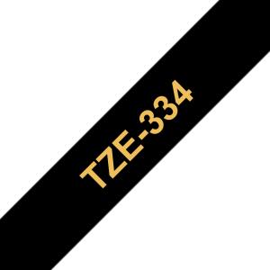 BRO 12MM GLOSS GOLD ON BLACK TAPE thumbnail