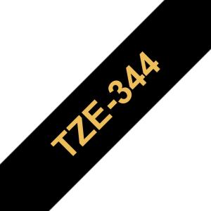 BRO 18MM GLOSS GOLD ON BLACK TAPE thumbnail