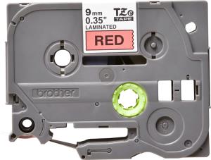 BRO 9MM GLOSS TZ BLACK ON RED TAPE thumbnail