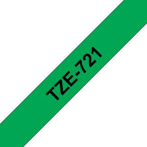 BRO 9MM GLOSS BLK ON GREEN TZ TAPE thumbnail