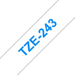 BRO 18MM GLOSS BLUE ON WHITE TAPE thumbnail