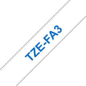 BRO 12MM FABRIC TAPE BLUE ON WHITE thumbnail
