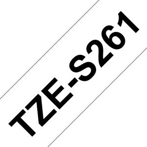 TZE-S261 BLACK ON WHITE ADHESIVE thumbnail