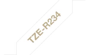 TZERN34 BROTHER PTOUCH RIBBON 12MM X 4M GOLD ON NAVY BLUE