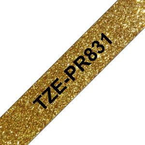 TZEPR831 BROTHER TZE-PR831 BLACK ON PREMIUM GOLD