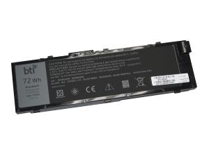 451-BBSE-BTI BATTERY TECHNOLOGY INC 72Wh 6 cell 0FNY7 compatible battery for DELL PRECISION 7720 PRECISION 7710 PRECISION 7520 PRECISION 7510 PRECISION M7710