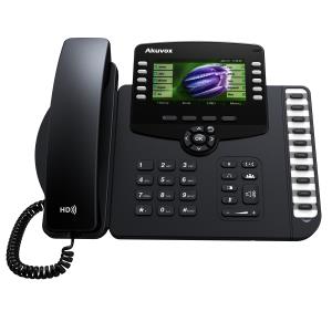 SP-R67G AKUVOX SP-R67G - IP Phone - Black - Wired handset - 16 MB - In-band - SIP info - 6 lines