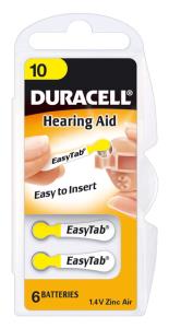 DA10 DURACELL 1.4V Hearing Aid Battery