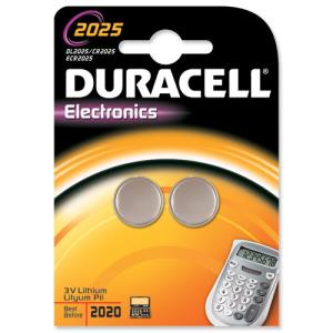 DL2025B2 DURACELL 3V Coin Cell (2 Pack)