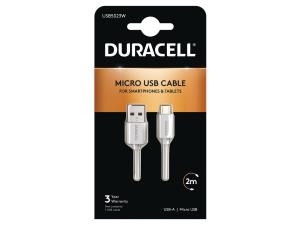 USB5023W DURACELL USB-A to Micro USB Cable 2m