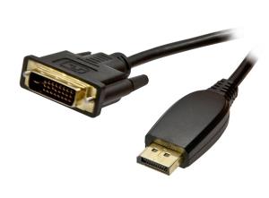 S215433 SYNERGY 21 5.0m DP - DVI-D - 5 m - DisplayPort - DVI-I - Male - Male - Gold