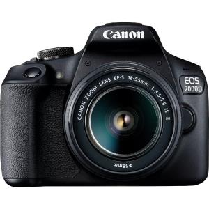 EOS 2000D DSLR Camera with EF-S 18-55mm IS II Lens - Black thumbnail