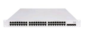 MS150-48LP-4X CISCO Meraki MS150 48LP-4X - Switch - Managed - 48 x 10/100/1000 (PoE+) + 4 x 10Gb Ethernet SFP+ - rack-mountable - PoE+ (370 W) - for P/N: MA-CBL-100G-1M, MA-CBL-100G-3M, MA-CBL-100G-50CM, MA-SFP-10GB-ER, MA-SFP-10GB-ZR