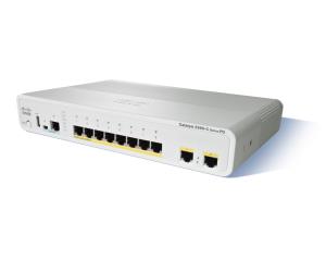 EU Product - - Catalyst Compact 2960CPD-8TT-L - Switch - managed 8 x 10/100 + 2 x 10/100/1000 Desktop thumbnail