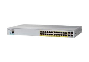 WS-C2960L-24PS-LL CISCO - Catalyst 2960L-24PS-LL - Switch - managed - 24 x 10/100/1000 (PoE+) + 4 x Gigabit SFP (Uplink) Desktop an Rack montierbar PoE+ (195 W)
