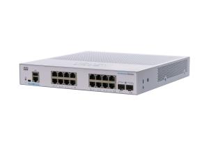 CBS350-16T-2G-UK CISCO Business 350 Series 350-16T-2G - Switch - L3 - Managed - 16 x 10/100/1000 + 2 x Gigabit SFP - rack-mountable