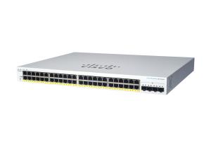 CBS220-48T-4G-UK CISCO Business 220 Series CBS220-48T-4G - Switch - smart - 48 x 10/100/1000 + 4 x Gigabit SFP (uplink) - rack-mountable