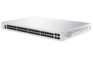 CBS250-48T-4X-UK CISCO Business 250 Series CBS250-48T-4X - Switch - L3 - smart - 48 x 10/100/1000 + 4 x 10 Gigabit SFP+ - rack-mountable