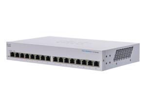 CBS110-16T-UK CISCO Business 110 Series 110-16T - Switch - unmanaged - 16 x 10/100/1000 - desktop, rack-mountable, wall-mountable