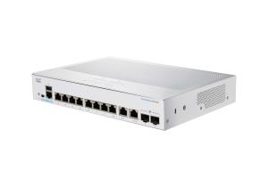 CBS350-8P-2G-UK CISCO Business 350 Series 350-8P-2G - Switch - L3 - Managed - 8 x 10/100/1000 (PoE+) + 2 x combo SFP - rack-mountable - PoE+ (67 W)