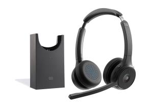 HS-WL-722-BUNAS-C CISCO Headset 722 - Headset - on-ear - Bluetooth - wireless - carbon black - with charging stand - Cisco Webex Certified