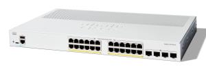 Cisco Catalyst 1200-24P-4X - Switch - L3 - smart - 24 x 10/100/1000 (PoE+) + 4 x 10Gb Ethernet SFP+ - rack-mountable - PoE+ (195 W) thumbnail