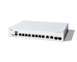 Cisco Catalyst 1300-8T-E-2G - Switch - L3 - Managed - 8 x 10/100/1000Base-T + 2 x combo Gigabit SFP/RJ-45 - rack-mountable thumbnail