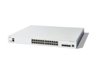 Cisco Catalyst 1300-24XT - Switch - L3 - smart - 24 x 10 Gigabit Ethernet + 4 x combo 10 Gigabit SFP+/RJ-45 - rack-mountable thumbnail