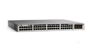 Catalyst 9300L-48UXG-4X - Switch - L3 - Managed - 12 x 100/1000/2.5G/5G/10GBase-T (UPOE) + 36 x 10/100/1000 (UPOE) + 4 x 1 Gigabit / 10 Gigabit SFP+ (uplink) - rack-mountable - UPOE (675 W) - AC thumbnail