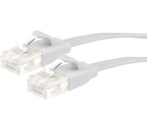 CAT6 RJ45 Plug Flat UTP Ethernet Network Cable - White - 5m thumbnail