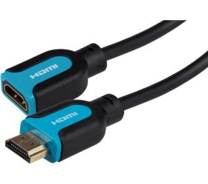 MAVHDA03-015 MAPLIN HDMI Male to HDMI Female 4K Ultra HD Extension Cable - Black, 1.5m