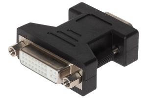 A06XB MAPLIN DVI-I 24 + 5 Pin Female Dual Link to VGA 15 Pin Male Adapter