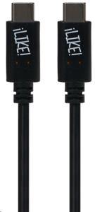 'Maplin USB-C to USB-C Cable Braided V3.2 Gen2 10Gbps 100W PD Charge and Data Transfer 1m thumbnail