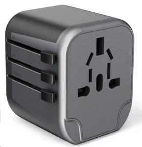 NIKJY-303B MAPLIN 2.4A 5V World Wide Travel Adapter Wall Charger with 2x USB-A Ports