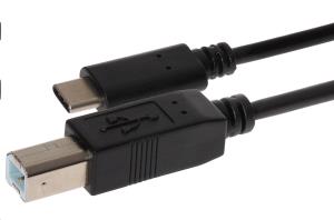 USB-C to USB-B Male Cable Braided 2m thumbnail