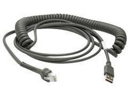 CBA-U32-C09ZAR ZEBRA Cable - Shielded USB: Series A Connector, 9ft. (2.8m), Coiled