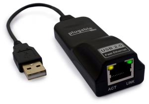 USB2-E100 PLUGABLE TECHNOLOGIES USB 2.0 to Ethernet Adapter