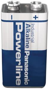 6LR61AD/B PANASONIC Batterie Powerline -9V  Block  Karton (12x1=12St.)