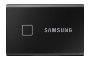 MU-PC1T0K/WW SAMSUNG Portable SSD T7 Touch 1TB - Black - 1000 GB - USB Type-C - 3.2 Gen 2 (3.1 Gen 2) - 1050 MB/s - Password protection - Black