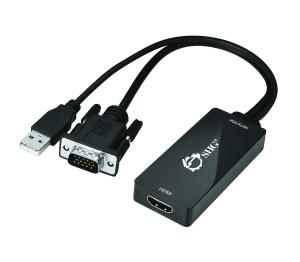 CE-VG0U11-S1 SIIG VGA and USB Audio to HDMI Conv
