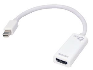 CB-DP0T11-S1 SIIG Siig Mini DisplayPort - HDMI m/f 0.225 m HDMI Type A (Standard) White                               