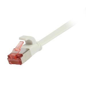 EU Product - Patchkabel RJ45 Cat6 250Mhz weiss FTP U/FTP TPE Superflex Flach - Cable - Network thumbnail