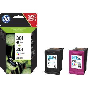 HP 301 2-PACK BLACK/TRI-COLOR ORIGIN thumbnail