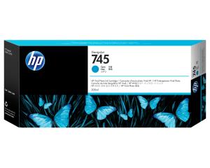 HP 745 300-ML CYAN INK CARTRIDGE thumbnail