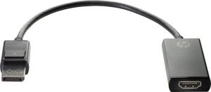 2JA63AA HP DisplayPort to HDMI True 4K Adapter - DisplayPort - HDMI Type A (Standard) - Male - Female - Black - Business