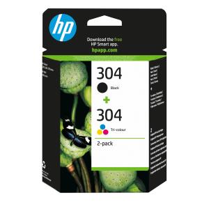 EU Product - HP 304      Schwarz+Dreifarbig  Tintenpatrone thumbnail